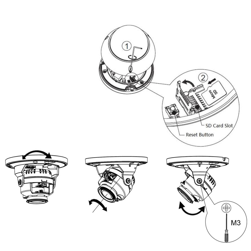 Dahua IPC-HDBW2831R-ZAS-S2 8MP Starlight 5x Zoom PTZ WizSense IP Camera