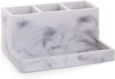Multi Purpose 3 Compartment Organizer with Tray - Makeup Brush Holder Makeup Bru