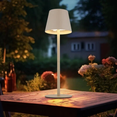 Flaschenleuchte Tischleuchte Außenlampe LED sand opal Akku USB CCT Touchdimmer - Bild 1 von 4