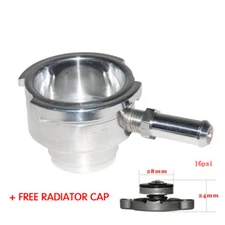 Universal Weld On Radiator Filler Neck Billet Aluminum + 1 Free Radiator Cap