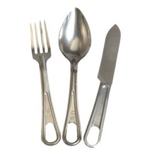 US Army Essbesteck Messer Kabel Löffel1944 Mess Kit WWII WK2 (REPRO)