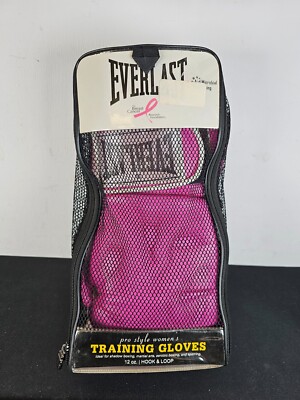 Pro Style Pink Boxing Training Gloves Everlast 12oz Women for sale
