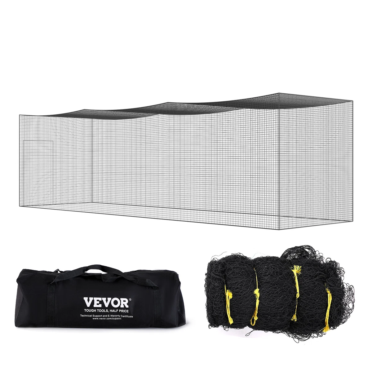 ORIENGEAR Cage de frappe de baseball et softbal pour jardin, équipement d'entraînement de frappe, filet d'entraînement de frappe et de lancer, 9,1 x 4 x 2,7 m ORIENGEAR Cage de frappe de baseball et softbal pour jardin, équipement d'entraînement de frappe, filet d'entraînement de frappe et de lancer, 9,1 x 4 x 2,7 m