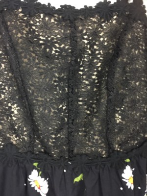 Few Moda New York Black Floral Laces Spaghetti Strap Women cute Dress XS  $248.00 | eBay