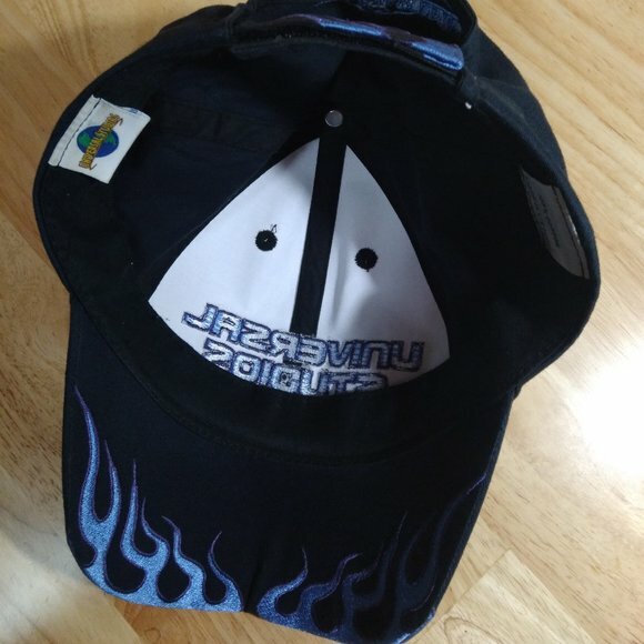 Vintage Universal Studios Flames Strap Back Hat - image 5