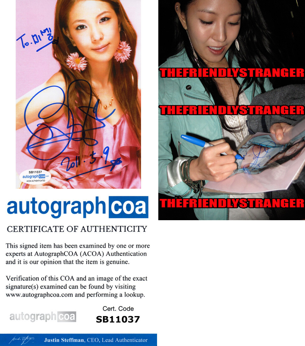 BoA KWON signed Autographed 4x6 PHOTO Queen of K-POP Singer ACOA