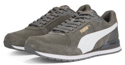 Puma Echtleder Sneaker ''ST Runner v3 SD'' castlerock - puma white