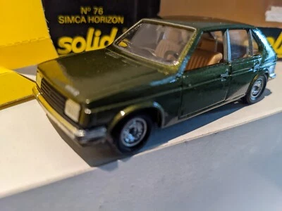 239S 1978'S Solido No 76 France Simca Horizon Vert Foncé Métallisé 1:43 + Boite - Photo 1/3