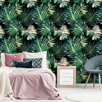 10M Vlies Tapeten Rollen Wohnzimmer Pflanzen BläTter Monstera Exotisch Xxl 3804