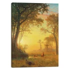 Canvas Wall Art Light in the Forest by Albert Bierstadt Canvas Prints Picture