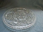 Vintage Anchor Hocking Stars and Bars Torte Plate 12.75"
