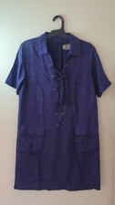 Anthropologie Dress Size 2 Women Short Sleeve Viscose Bodycon Aline Ladie Purple