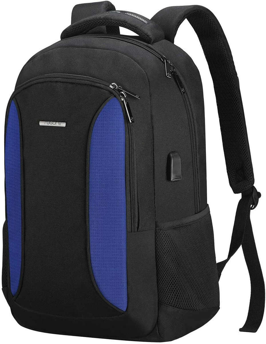 NEW Togore Slim Travel Laptop Bag Backpack 15.6 inch Water Resistant w USB  Port