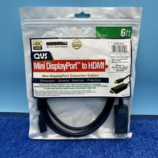QVS 6 ft. Mini DisplayPort to HDMI Digital Video Cable