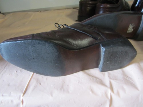 (3 pares) Zapatos de vestir vintage de cuero/superior para hombre talla 7,5 excelentes coleccionables. - Imagen 18 de 19