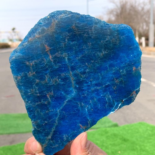 254G Natural Blue Apatite Quartz Rock Mineral Specimen Healing - Picture 20 of 23