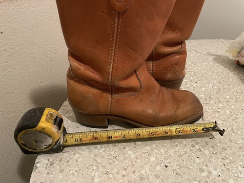 Botas de trabajo de vaquero de cuero marrón Landis Campus para hombre 8,5 Western Rodeo Ranch - Imagen 12 de 13