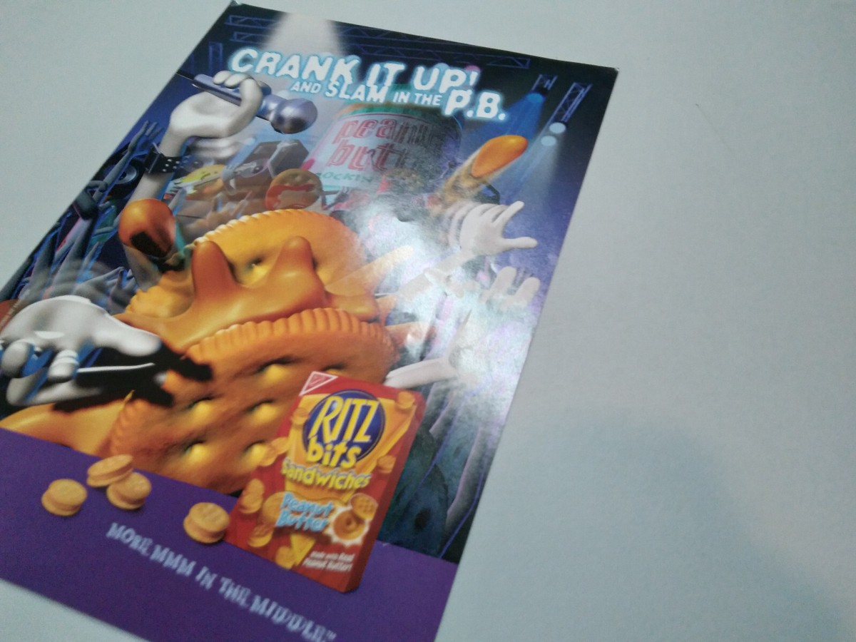 Ritz Bits Peanut Butter Crackers Nabisco 2003 Print Magazine Ad