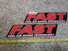 Lot Of 2 Fast Fuel Injection Efi Racing Decals Stickers Nascar Nhra Street Outla