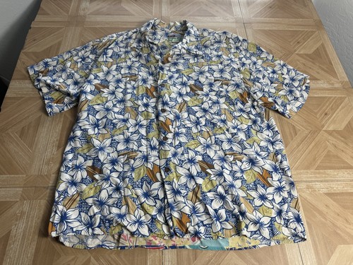 Vintage Reyn Spooner Hawaiihemd Erwachsene Large Full Print Surfer - Bild 2 von 7