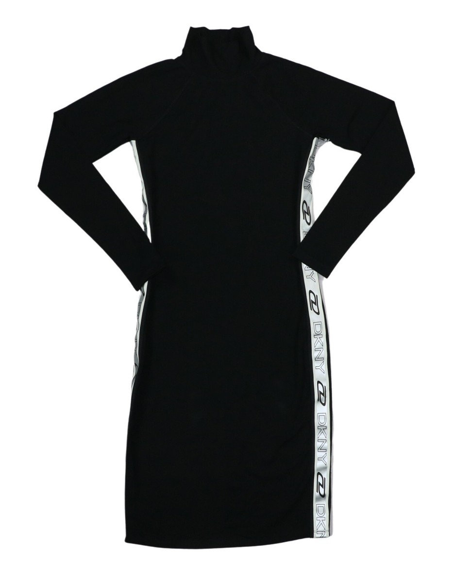 DKNY Sport ブラック　フード付きワンピース　ロゴ s-l1200.jpg