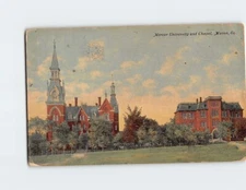 Postcard Mercer University and Chapel Macon Georgia