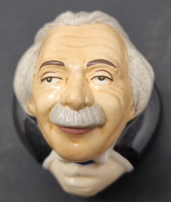 Kevin Francis Keramik Gesicht Töpfe 2000 ''Albert Einstein'' Gold Stempel CN1EA020 verpackt