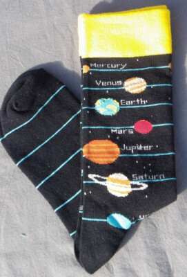 Paar Socken 36 37 38 39 PLANETEN Sonnensystem Venus Mars Jupiter Uranus