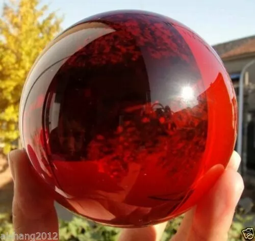40 100mm Natural Red Obsidian Sphere Large Crystal Ball Healing Stone