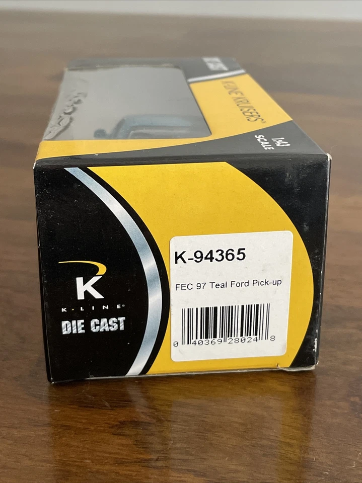 K-Line Kruisers Die Cast 1:43 K-94365 FEC 97 Teal Ford Pick-Up Truck NEW - Image 4 of 4