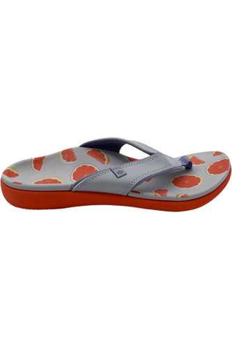 Spenco Orthotic Thong Sandals Yumi Fruitopia Grapefruit | eBay