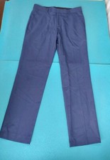 J Ferrar Mens Blue Flat Front Dress Slim Fit Pants Size 30 X 30