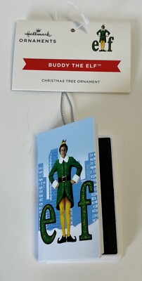 NEW Hallmark Buddy the Elf VCR VHS tape case Christmas tree ornament