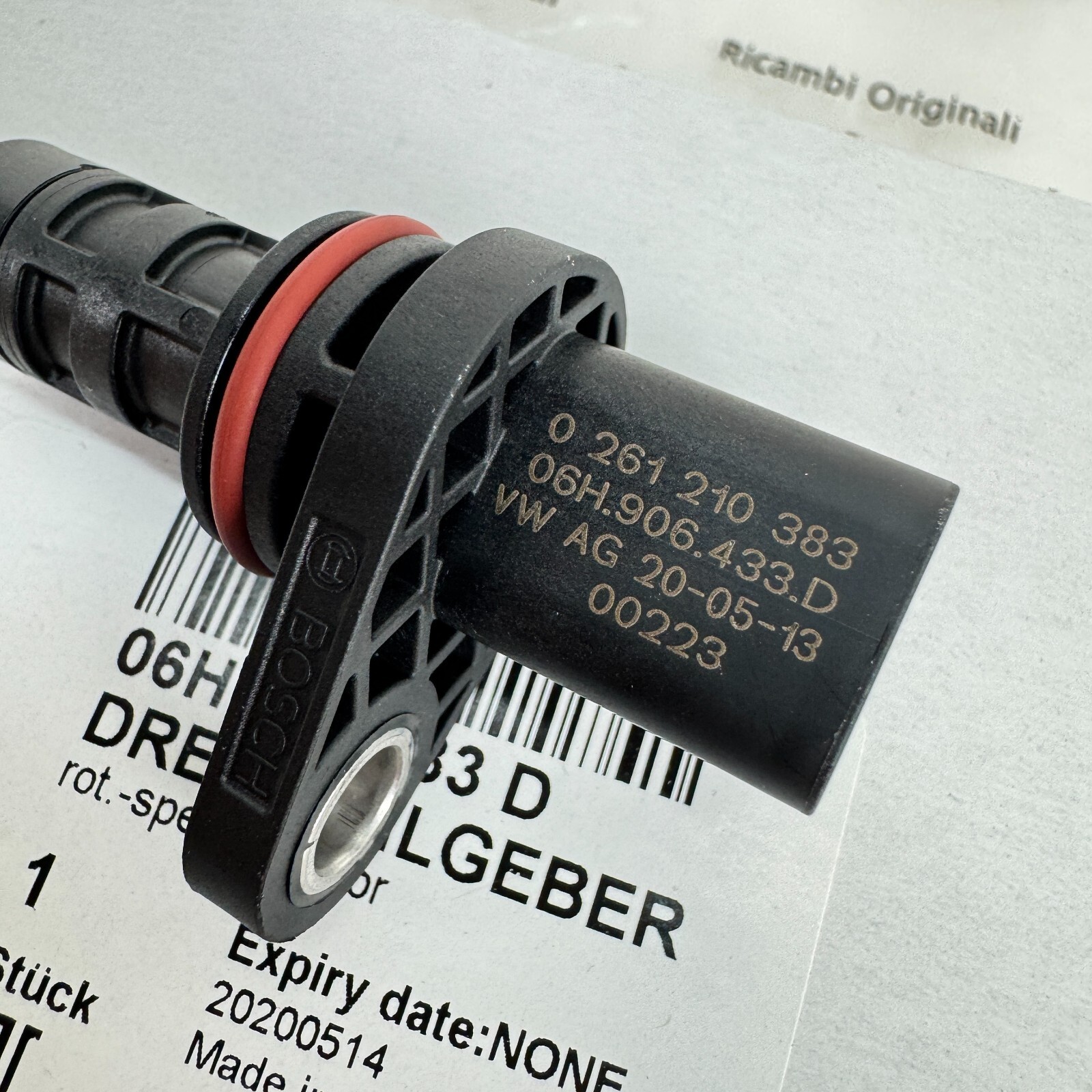 OEM Lamborghini Aventador LP770 SVJ Crankshaft Position Impulse Sensor 06H906433