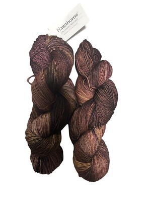 x2 Knit  Picks HAWTHORNE Fingering Highland Wool Yarn - Slabtown