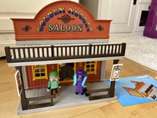 Playmobil Western Gebäude Saloon Golden Nugget mit BA Extra Figuren Neu