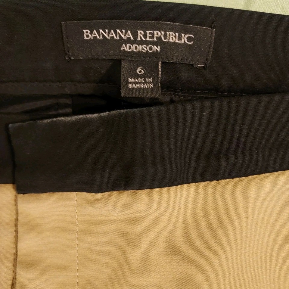 2 Pair Tan Skinny Pants Banana Republic Sz 6 eBay