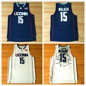 Kemba Walker 15 Uconn Huskies College Men Basketball Jersey Stitched Size S Xxl Ebay