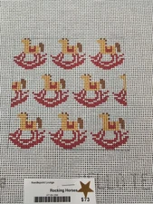 Hello Tess Rocking Horses (HT-128) Needlepoint Canvas