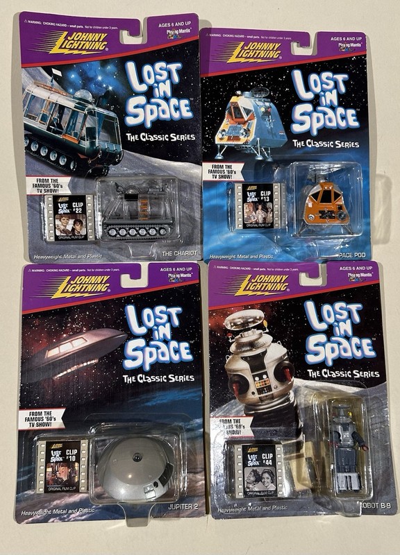 Johnny Lightning "Lost in Space" die cast COMPLETE, 4 pieces
