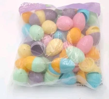 48 PCS 2.4" Plastic Easter Eggs Bulk, Empty Easter Eggs in 6 Colors, Fillable