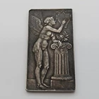 Paris Mint 35.3g 96% June 1902 Silver French Art Nouveau Plaque / Bar RARE!