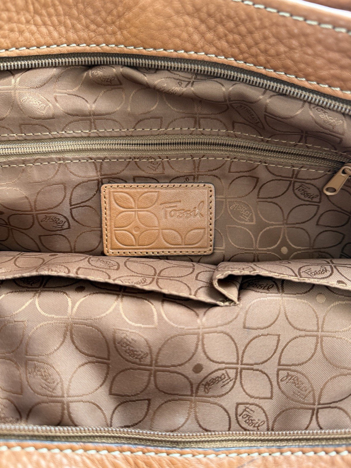 Fossil Patchwork Multicolor Shoulder Bag with Key… - image 3