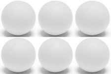 Champion Sports Soft Sponge Lacrosse Indoor Training Ball - White 6-Pack 