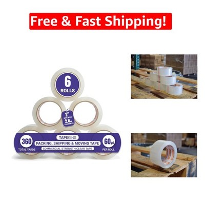 Ultimate Clear Packing Tape - 2.6 Mil Thick, Perfect for Shipping & Storage