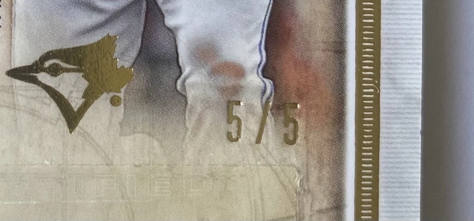 2018 Topps Museum Josh Donaldson Momentous Material Jumbo Patch Auto Gold #5/5 - Image 3 of 3