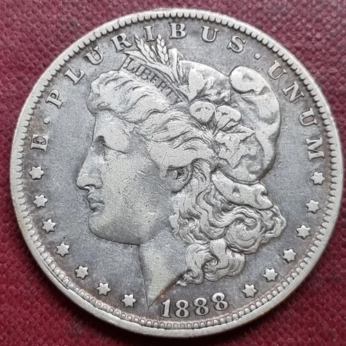 1888 O Morgan Dollar 1$ XF Hot Lips VAM #98383