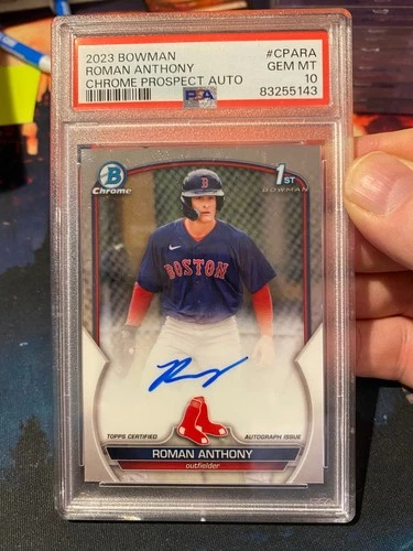2023 Bowman Chrome Auto Roman Anthony PSA 10