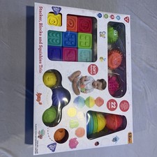 Play Busy Stack, Shapes  Squishy Friends 22pc Set 12m item 24106
