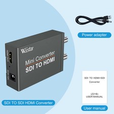 3G SDI to HDMI Video Converter with Audio, Auto Format Detection and DC Cable